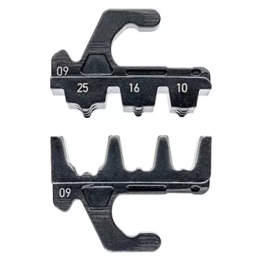 KNIPEX 97 39 09 Krimpelő profil Szigetelt + szigeteletlen érvéghüvelyhez 0x 50 x 12 mm