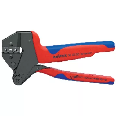 KNIPEX 97 43 05 Krimpelő-rendszerfogó Cserélhető krimp profilokhoz 200 x 96 x 17 mm