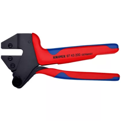   KNIPEX 97 43 200 A Krimpelő-rendszerfogó Cserélhető krimp profilokhoz 200 x 95 x 20 mm