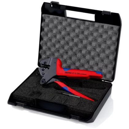   KNIPEX 97 43 200 Krimpelő-rendszerfogó Cserélhető krimp profilokhoz 200 x 220 x 50 mm