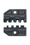 KNIPEX 97 49 04 Krimpelő profil Szigeteletlen, nyitott dugaszoló csatlakozóhoz 2,8 + 4,8 mm 50 x 10 mm
