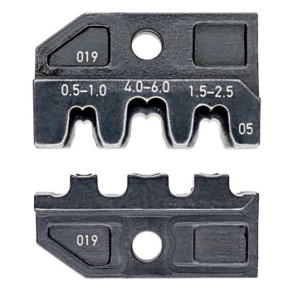   KNIPEX 97 49 05 Krimpelő profil Szigeteletlen, nyitott dugaszoló csatlakozóhoz 4,8 + 6,3 mm 50 x 10 mm