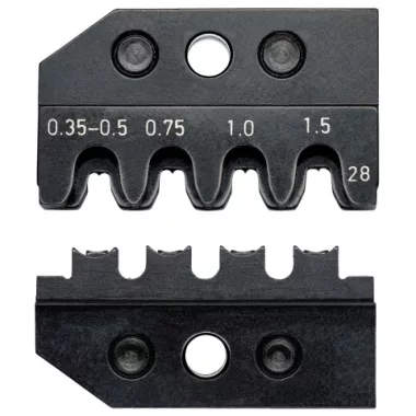 KNIPEX 97 49 28 Krimpelő profil Tyco Electronics által gyártott AMP Superseal 1.5 sorozatú® csatlakozókhoz 50 x 12 mm