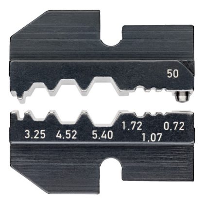   KNIPEX 97 49 50 Krimpelő profil Koax-csatlakozókhoz / Auto-Telefon 50 x 17 mm