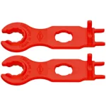   KNIPEX 97 49 66 2 Szerelőszerszám-készlet MC4 szolár dugós csatlakozókhoz (Multi- contact) 115 x 40 x 18 mm