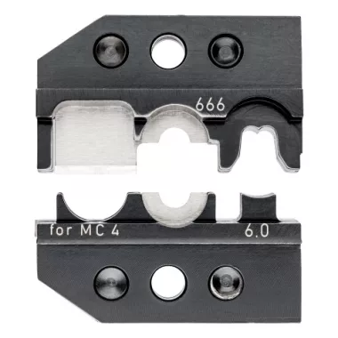 KNIPEX 97 49 66 6 Krimpelő profil MC 4 (Multi-Contact) szolár dugós csatlakozóhoz, vágás - huzalcsupaszítás - krimpelés MC4 (6 mm²) 32 x 8 mm