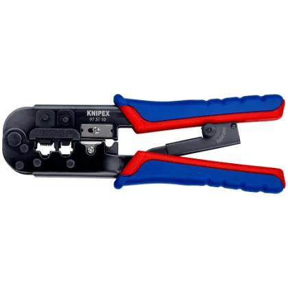   KNIPEX 97 51 10 Krimpelő fogó Western-dugóhoz 190 x 70 x 18 mm