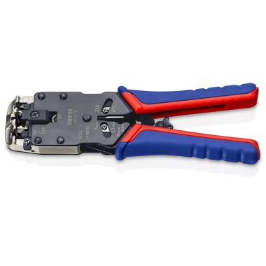 KNIPEX 97 51 12 SB Krimpelő fogó Western-dugóhoz barnított 200 mm