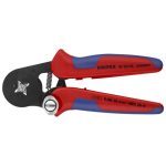   KNIPEX 97 53 04 SB Önbeállító krimpelő fogó érvéghüvelyekhez oldalsó bevezetéssel barnított 180 mm
