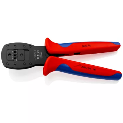   KNIPEX 97 54 26 Krimpelő fogó miniatűr dugóhoz  190 x 60 x 34 mm