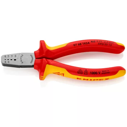   KNIPEX 97 68 145 A Krimpelő fogó érvéghüvelyhez 145 x 55 x 25 mm