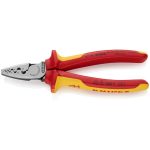   KNIPEX 97 78 180 SB Krimpelő fogó érvéghüvelyekhez VDE 180 mm