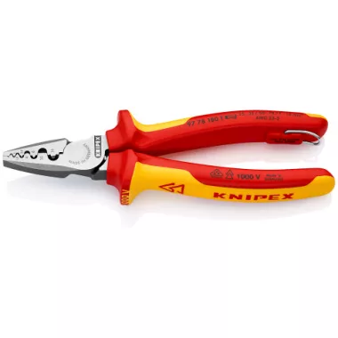 KNIPEX 97 78 180 T Krimpelő fogó érvéghüvelyhez TT 180 x 54 x 28 mm