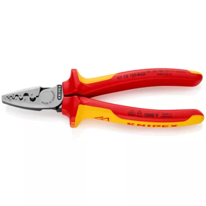   KNIPEX 97 78 180 Krimpelő fogó érvéghüvelyhez 180 x 54 x 28 mm