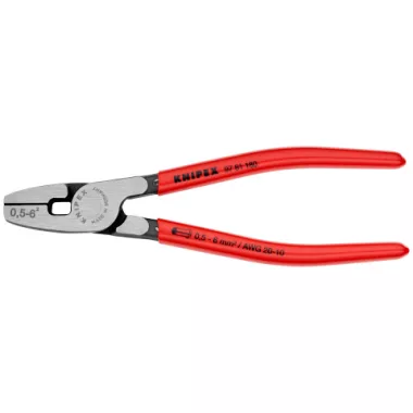 KNIPEX 97 81 180 Krimpelő fogó érvéghüvelyhez Elülső bevezetéssel 180 x 50 x 13 mm