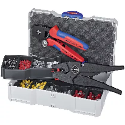   KNIPEX 97 90 10 Krimpelő készlet érvéghüvelyhez 10-részes 265 x 170 x 68 mm