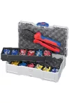 KNIPEX 97 90 21 Krimpelő készlet Kábelcsatlakozókhoz 265 x 170 x 68 mm