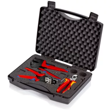 KNIPEX 97 91 01 Szerszámbőrönd napelemes berendezésekhez 3-részes