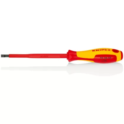   KNIPEX 98 20 55 Csavarhúzó hasított fejű csavarokhoz 7/32", 5" Tengely 232 x 28 x 29 mm