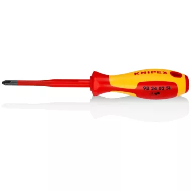 KNIPEX 98 24 02 SL Csavarhúzó (Slim) kereszthornyos csavarokhoz Phillips® 212 x 33 x 35 mm