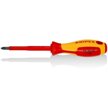  KNIPEX 98 24 02 Csavarhúzók kereszthornyos csavarokhoz Phillips®  P2, 4" Tengely 212 x 33 x 35 mm