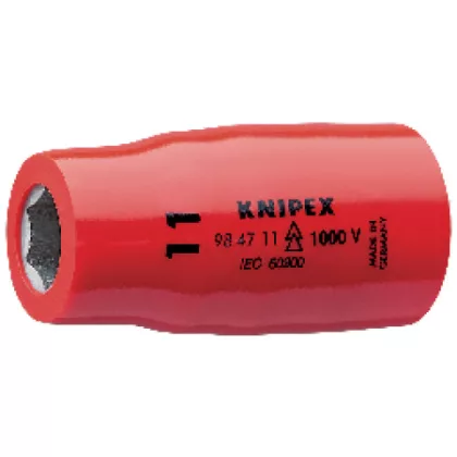   KNIPEX 98 47 11 Dugókulcsbetét hatlapfejű csavarokhoz 1/2"-os belső négyszöggel 54 x 26 x 26 mm