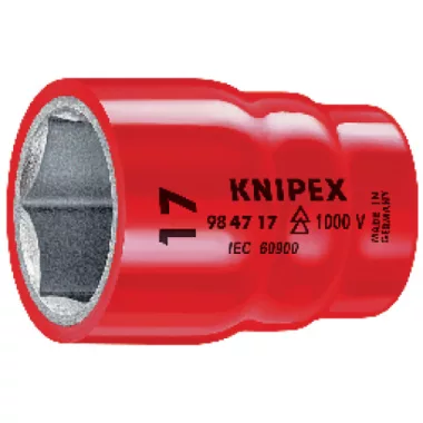 KNIPEX 98 47 16 Dugókulcsbetét hatlapfejű csavarokhoz 1/2"-os belső négyszöggel 55 x 28 x 28 mm