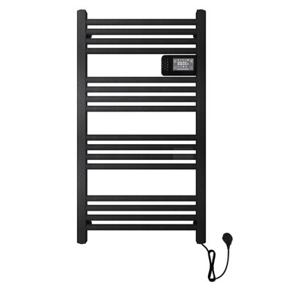   BVF Kobe 500W elektromos törölközőszárító radiátor, fekete színben