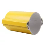 KOPOS 06110P/2_EA Divided cable duct from PVC, KOPOHALF with diameter 110 mm, mechanical resistance 750N/20cm, yellow, in distributed position