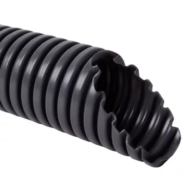 KOPOS 1250ICE_L25 Flexible wiring pipe from PVC SUPER MONOFLEX with diameter 50 mm, 33412, mechanical resistance 750N/5cm, dark grey