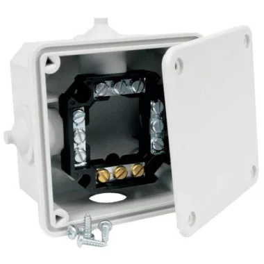 KOPOS 8102 LA Zárt falon kívüli doboz sorkapoccsal IP54 95x95x50 mm