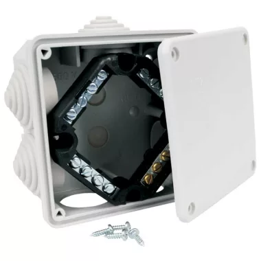 KOPOS 8111 LA Zárt falon kívüli doboz sorkapoccsal IP54 117x117x58 mm