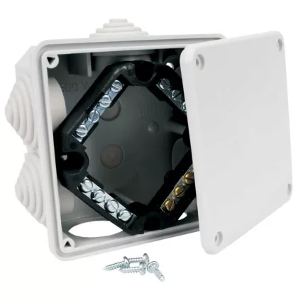 KOPOS 8111 LA Zárt falon kívüli doboz sorkapoccsal IP54 117x117x58 mm