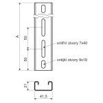 KOPOS INOXNP 350 IX Szerelő profil -1db