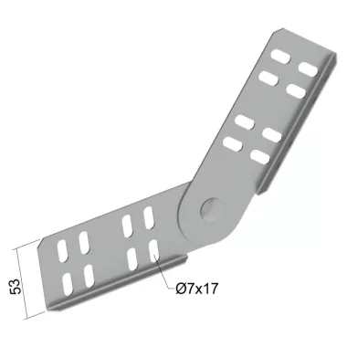 KOPOS INOXSK 60 IX Csuklós csatlakozó idom -50db