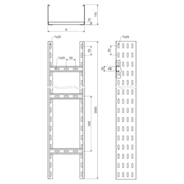 KOPOS KL 110X200_ZM Kábellétra 110x200 Magnelis -3/0/0/126m