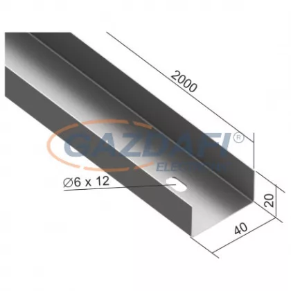 KOPOS NKZN 20X40 S Kábeltálca zárt KOPOS NKZN 20X40 S Kábeltálca zárt
