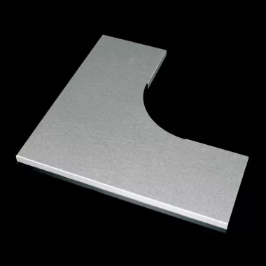 KOPOS NVO 90X250_EO Elbow cover 90° for cable trays 250 varnished circumferential