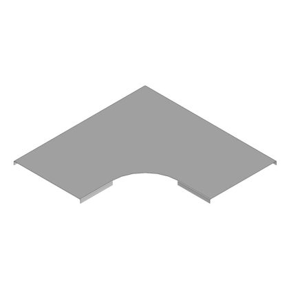 KOPOS VO 90X100_ZM Elbow cover 100, galvanized Zn+Mg+Al