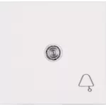   KOPP 490452004 HK07 billentyű lencsével és csengő szimbólummal,nyomólappal, fehér