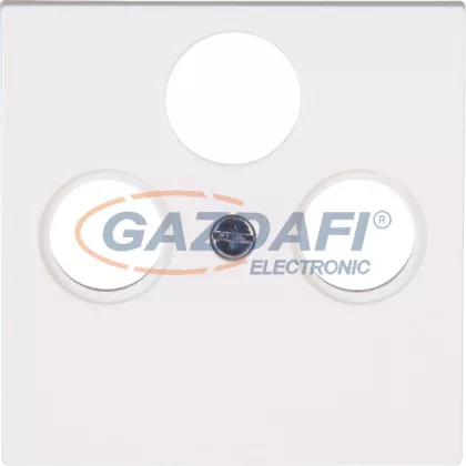 KOPP 491029008 HK07 fedlap TV/RF/SAT, csavarral, fehér