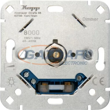 KOPP 800000004 HK07 fényerőszabályzó DA-R400, betét Süllyesztett