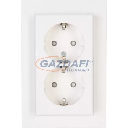   KOPP 940229004 HK07 dugalj 2-es, gyermekvédelemmel, fehér Süllyesztett 250V  16A