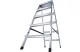 KRAUSE 120342 MONTO Dopplo két oldalon járható létra 2x5 fokos
