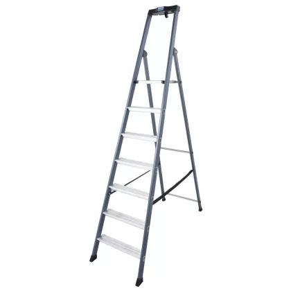   KRAUSE 124210 MONTO SePro S lépcsőfokos állólétra eloxált 7 fokos