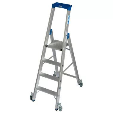 KRAUSE 124616 STABILO lépcsőfokos állólétra, gurítható 4 fokos