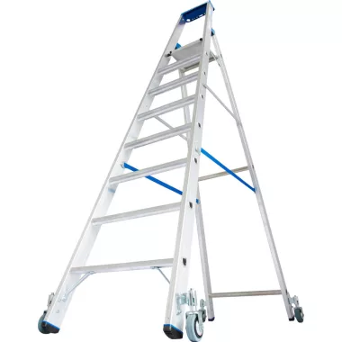 KRAUSE 124654 STABILO lépcsőfokos állólétra, gurítható 8 fokos