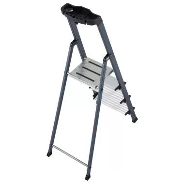 KRAUSE 126429 MONTO Securo lépcsőfokos eloxált állólétra 4 fokos