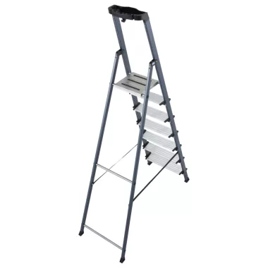 KRAUSE 126450  MONTO Securo lépcsőfokos állólétra eloxált 7 fokos