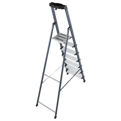   KRAUSE 126450  MONTO Securo lépcsőfokos állólétra eloxált 7 fokos